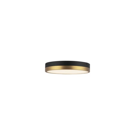 Alora Lighting Adelaide 11" Wide Switchable White LED Flush Mount Drum Ceiling Fixture Aged Gold / Matte Black