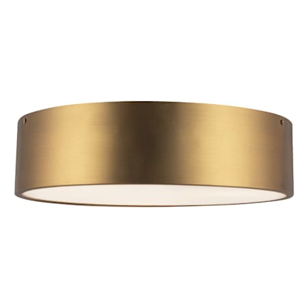Alora Lighting Brisbane 3 Light 16" Wide Flush Mount Drum Ceiling Fixture Aged Gold