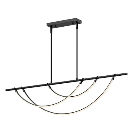 Alora Lighting Aryas 60" Wide LED Linear Chandelier Urban Bronze