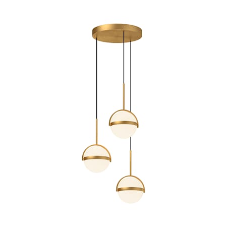 Alora Lighting Globo 19" Wide Multi Light Pendant Brushed Gold