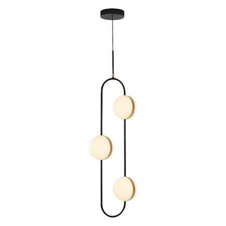 Alora Lighting Tagliato 15" Wide Multi Light Pendant Matte Black / Brushed Gold