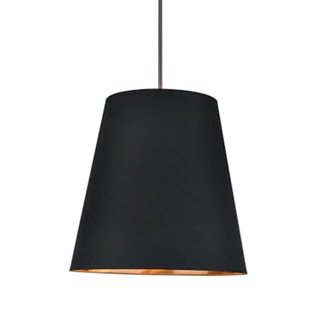 Alora Lighting Calor 3 Light 25" Wide Pendant Urban Bronze / Black / Gold