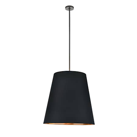 Alora Lighting Calor 3 Light 25" Wide Pendant Urban Bronze / Black / Gold