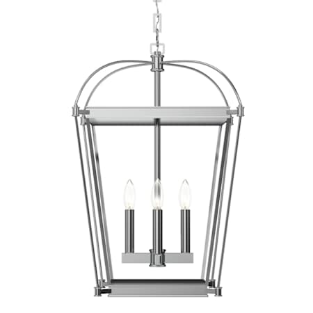 Alora Lighting Manor 4 Light 17" Wide Taper Candle Multi Light Pendant Polished Chrome