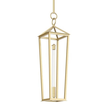 Alora Lighting Delphine 8" Wide LED Mini Pendant Natural Brass