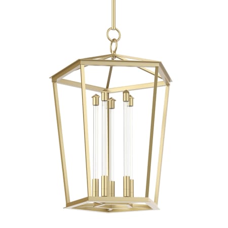 Alora Lighting Delphine 17" Wide LED Pendant Natural Brass