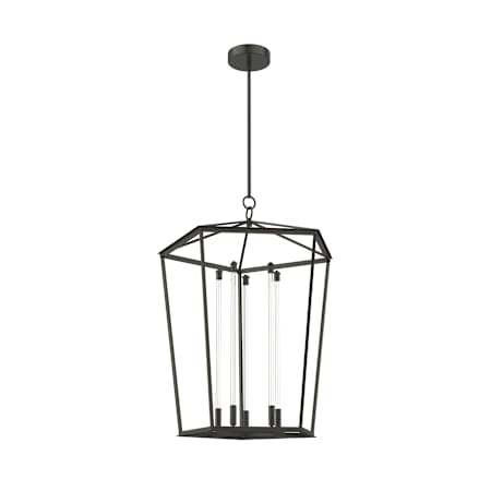 Alora Lighting Delphine 25" Wide LED Lantern Chandelier Urban Bronze