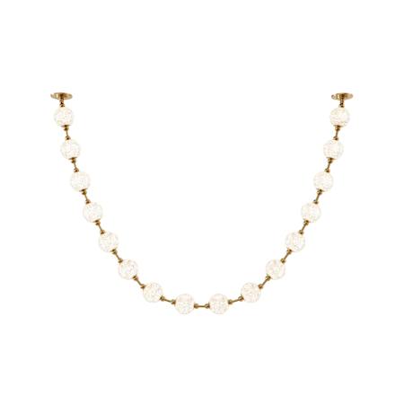 Alora Lighting Marni 9-1/2-ft Wide 3000K LED Linear Pendant with Remote Driver Natural Brass