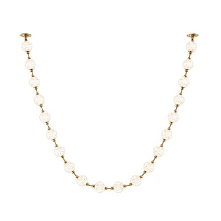 Alora Lighting Marni 12-ft Wide 3000K LED Linear Pendant with Remote Driver Natural Brass