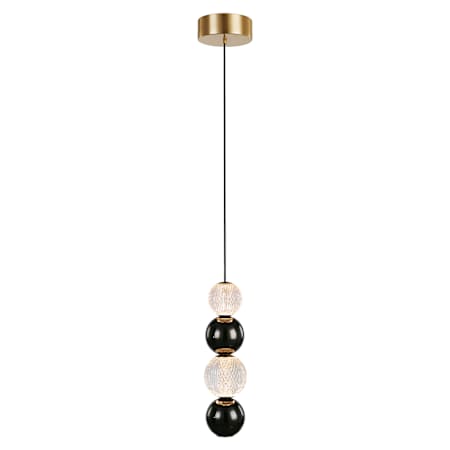 Alora Lighting Onyx 9" Wide Multi Light Pendant Natural Brass
