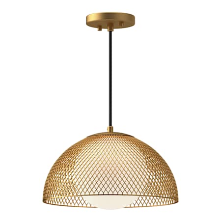 Alora Lighting Haven 13" Wide Pendant with Opal Glass Shade Gold