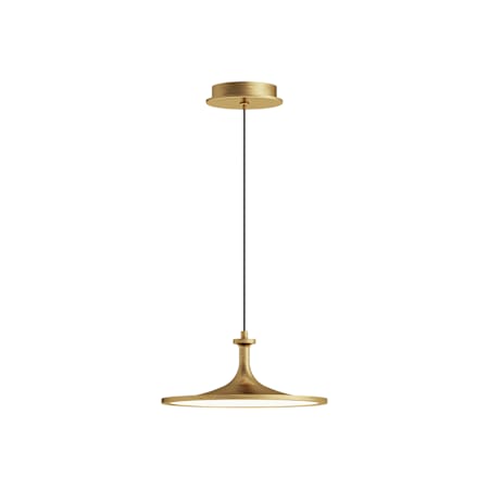 Alora Lighting Issa 12" Wide 3000K Mini Pendant Brushed Gold
