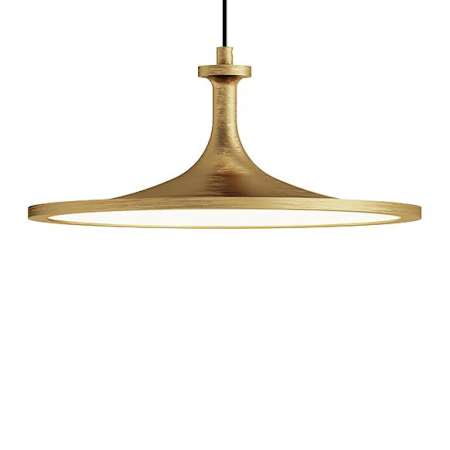 Alora Lighting Issa 12" Wide 3000K Mini Pendant Brushed Gold