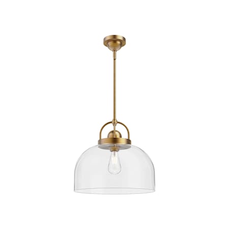Alora Lighting Lancaster 15" Wide Pendant Aged Gold