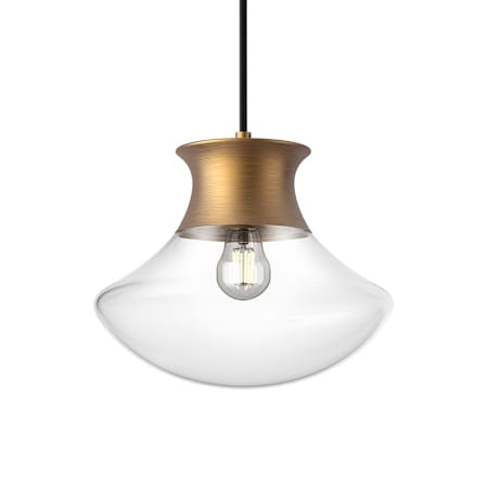 Alora Lighting Marcel 13" Wide Pendant Aged Gold