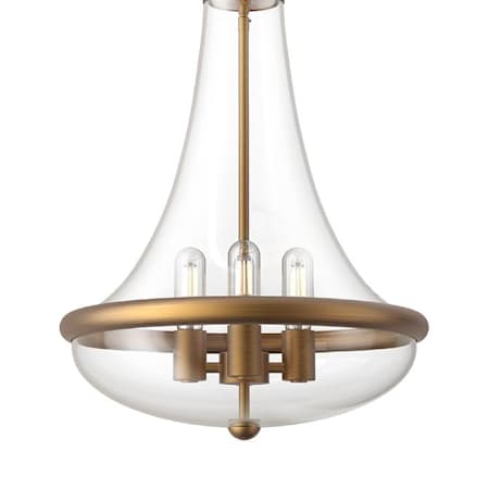 Alora Lighting Marcel 21" Wide Multi Light Pendant Aged Gold