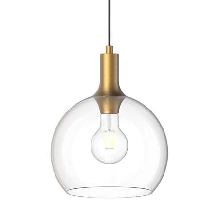Alora Lighting Castilla 10" Wide Mini Pendant with Clear Glass Shade Aged Gold