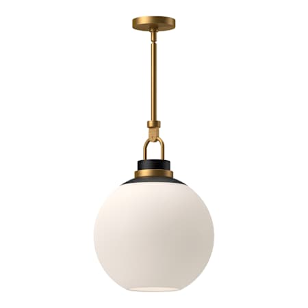 Alora Lighting Copperfield 16" Wide Pendant with Opal Glass Shade Aged Gold