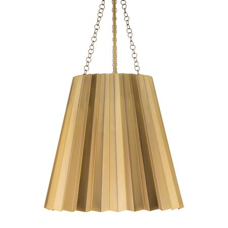 Alora Lighting Plisse 16" Wide Pendant Aged Gold
