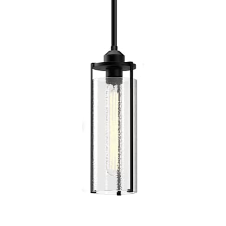 Alora Lighting Belmont 6" Wide Mini Pendant with Clear Water Glass Shade Matte Black