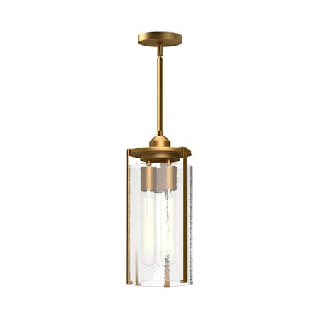 Alora Lighting Belmont 3 Light 7" Wide Mini Pendant with Clear Water Glass Shade Aged Gold