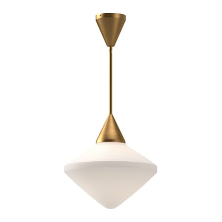 Alora Lighting Nora 14" Wide Pendant with Opal Glass Shade Aged Gold