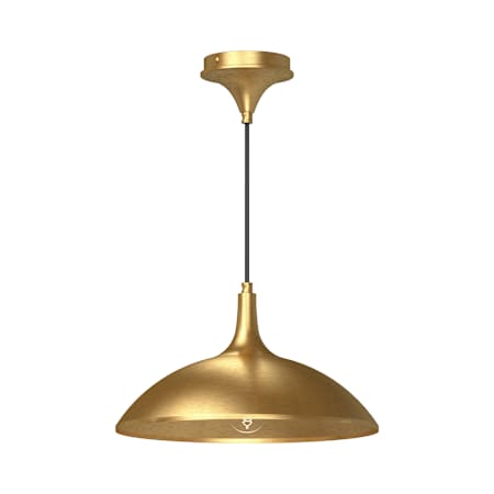 Alora Lighting Abel 14" Wide Pendant with Aluminum Shade Brushed Gold