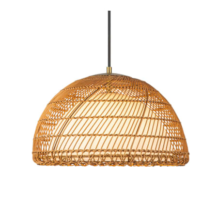 Alora Lighting Bondi 16" Wide Pendant Brushed Gold / Opal Glass