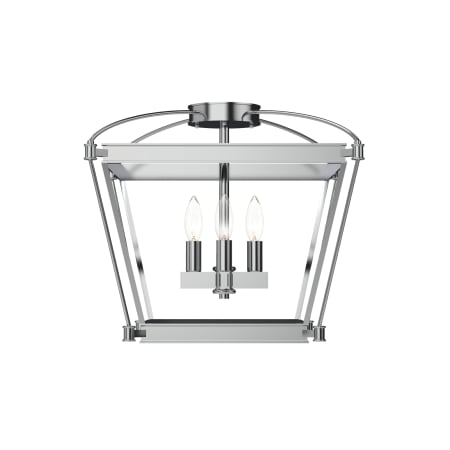 Alora Lighting Manor 4 Light 17" Wide Semi-Flush Ceiling Fixture Polished Chrome