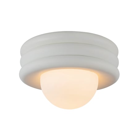 Alora Lighting Harvey 12" Wide Flush Mount Bowl Ceiling Fixture with Opal Glass Shade Antique White