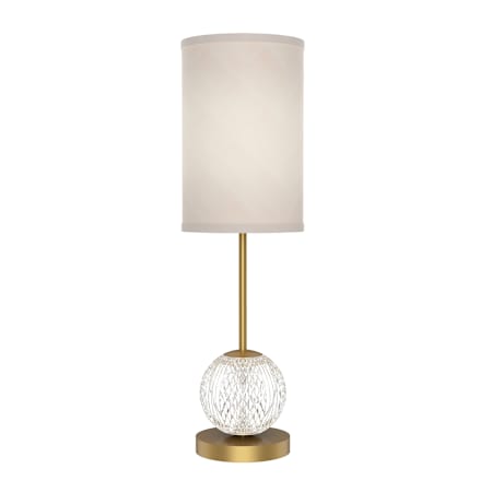 Alora Lighting Marni 20" Tall LED Buffet Table Lamp Natural Brass / Natural Linen