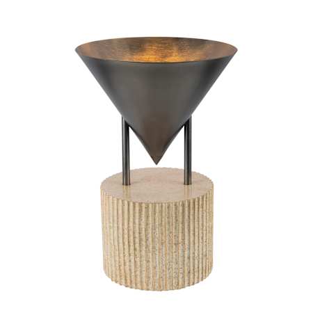 Alora Lighting Versus 15" Tall Accent Table Lamp Aged Steel