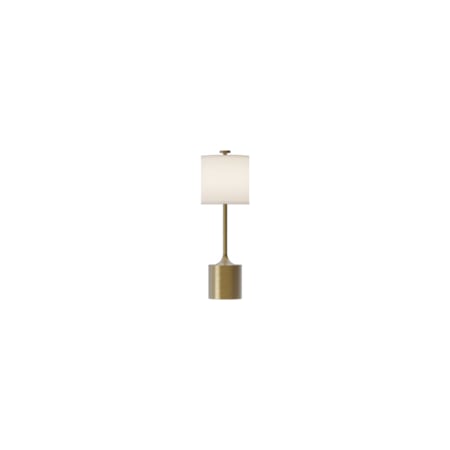 Alora Lighting Issa 11" Tall Buffet Table Lamp Brushed Gold / Ivory Linen