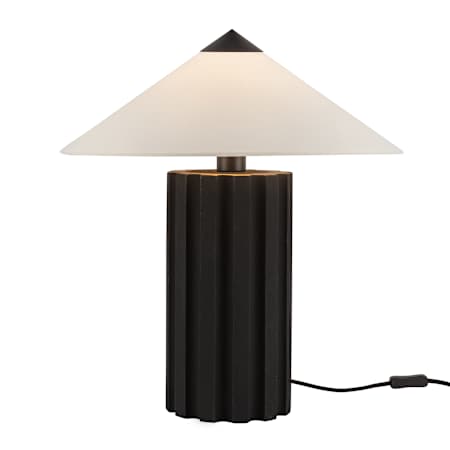 Alora Lighting Ono 22" Tall Buffet Table Lamp with Cotton Shade Matte Black