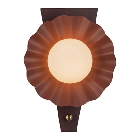 Alora Lighting Furrow 17" Tall Wall Sconce Burgundy