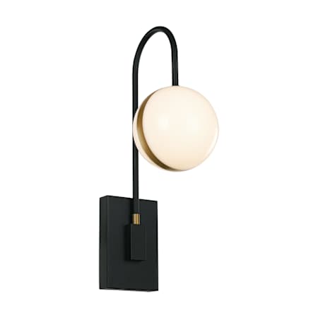 Alora Lighting Tagliato 9" Tall Wall Sconce Matte Black / Brushed Gold