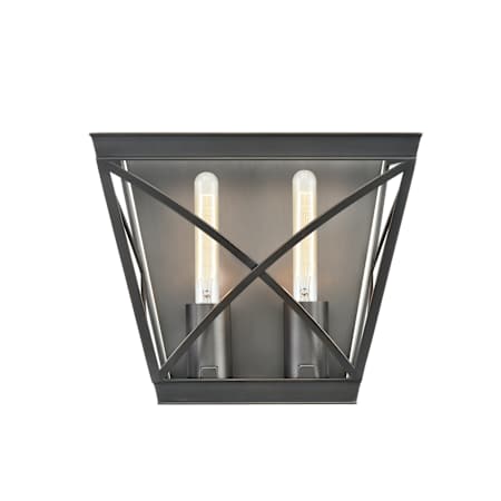 Alora Lighting Lattice 2 Light 10" Tall Bathroom Sconce Urban Bronze