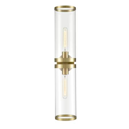 Alora Lighting Revolve II 2 Light 29" Tall Bathroom Sconce Natural Brass