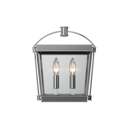 Alora Lighting Manor 2 Light 14" Tall Bathroom Sconce Polished Chrome