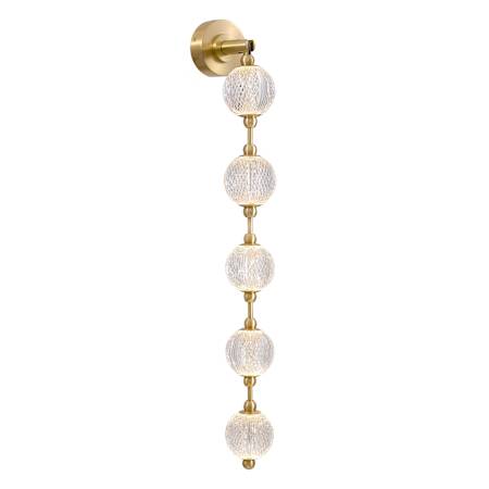 Alora Lighting Marni 38" Tall 3000K LED Bathroom Sconce Natural Brass