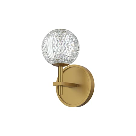 Alora Lighting Marni 9" Tall LED Bathroom Sconce Natural Brass