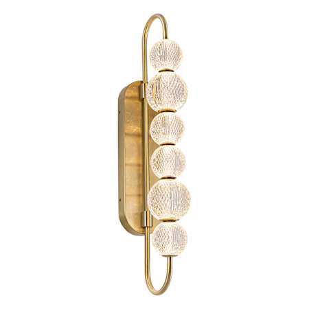 Alora Lighting Marni 30" Tall LED Wall Sconce Natural Brass