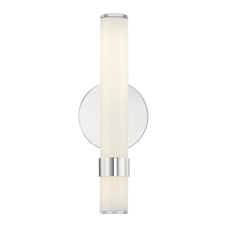 Alora Lighting Madison 14" Tall LED Wall Sconce Polished Nickel / Glossy Opal