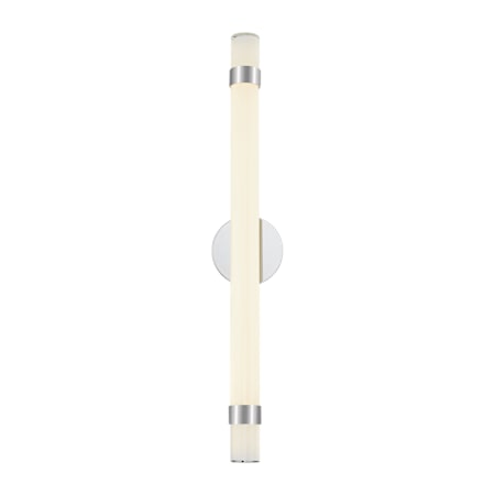 Alora Lighting Madison 30" Wide 3000K LED Bath Bar Polished Nickel / Glossy Opal