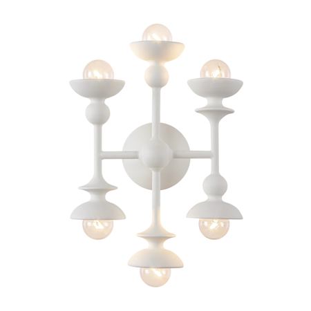 Alora Lighting Cadence 6 Light 14" Tall Wall Sconce Antique White
