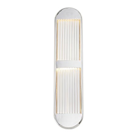 Alora Lighting Palais 24" Tall LED Wall Sconce Polished Nickel
