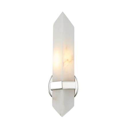 Alora Lighting Valencia 15" Tall Wall Sconce Polished Nickel / Alabaster