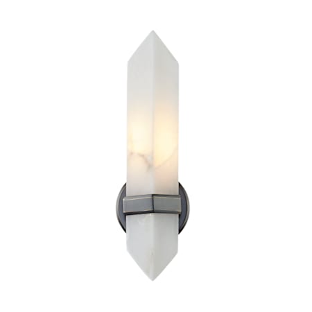 Alora Lighting Valencia 15" Tall Wall Sconce Urban Bronze / Alabaster