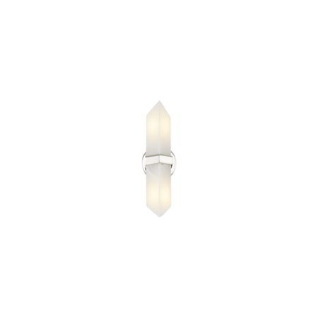 Alora Lighting Valencia 2 Light 15" Tall Wall Sconce Polished Nickel / Alabaster