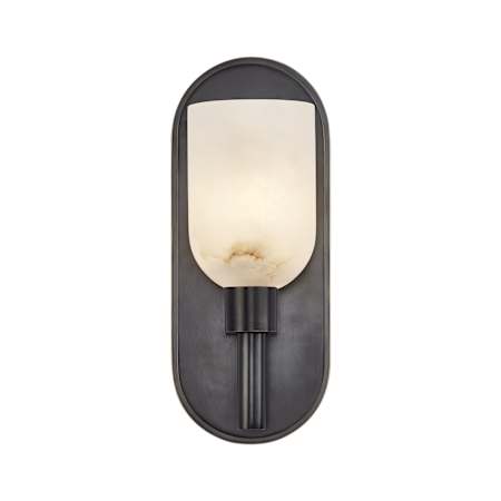 Alora Lighting Lucian 9" Tall Wall Sconce Urban Bronze / Alabaster